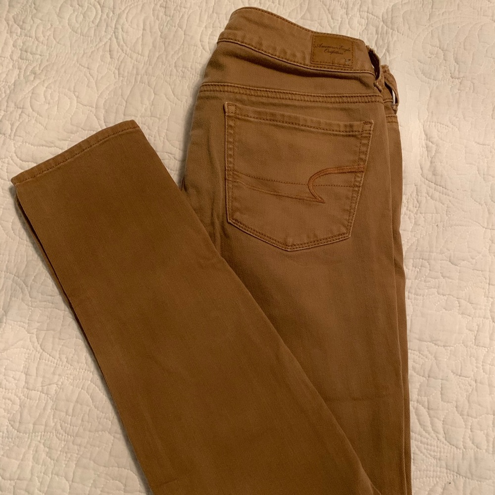American eagle skinny jeans- tan